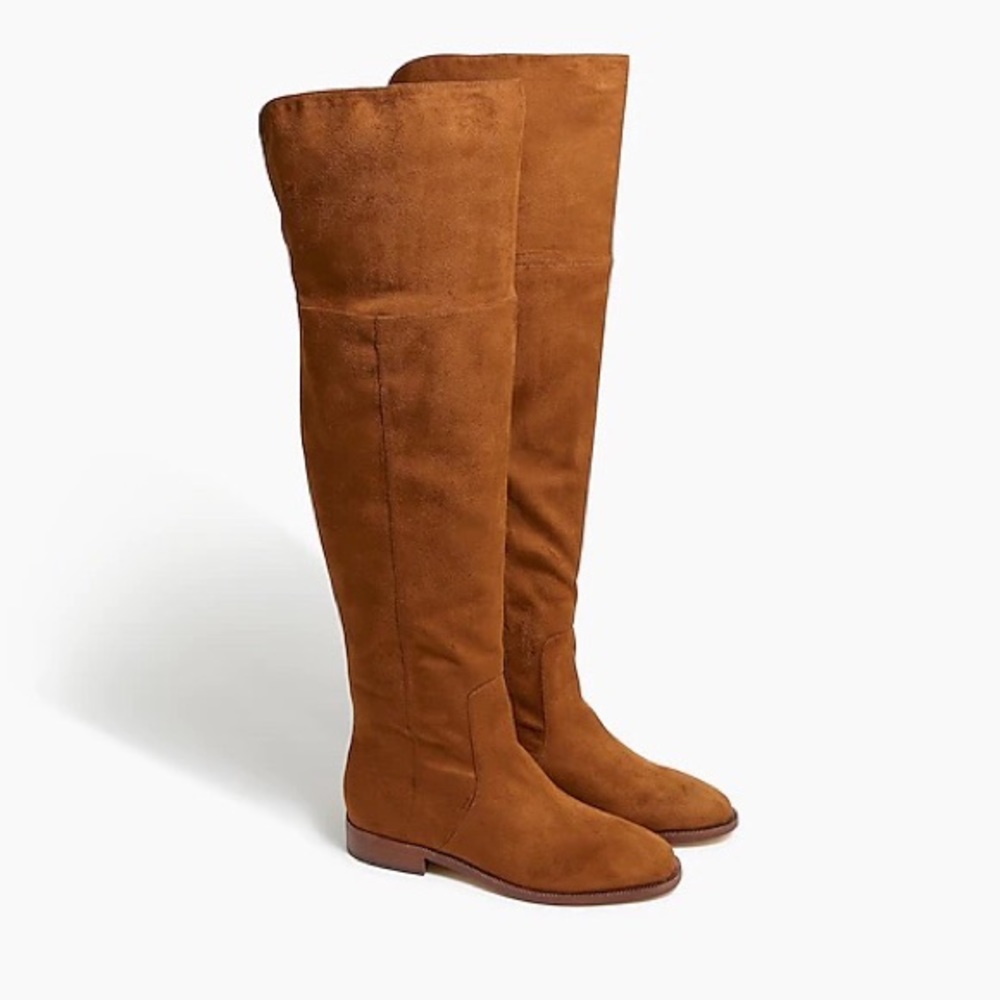 JCrew Factory microsuede over-the-knee boots